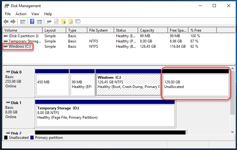 azure ubuntu increase disk size