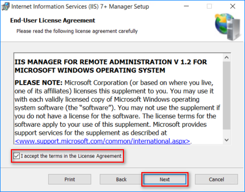 iis remote administration