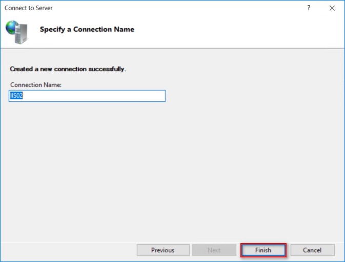 iis manager remote connections