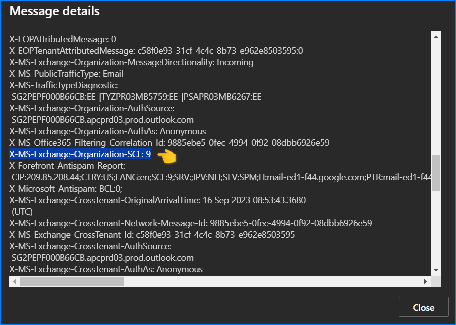 block sender office 365