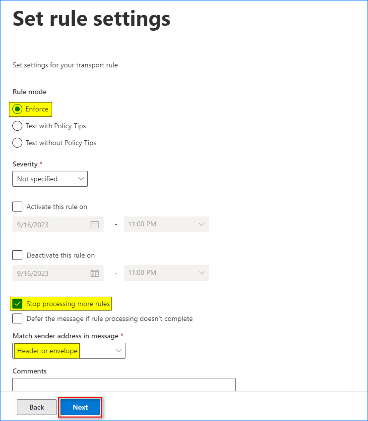 block email address in office 365