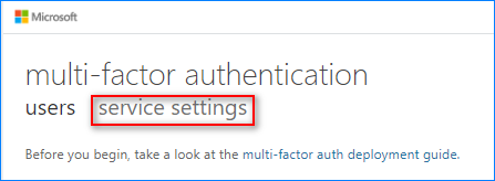 office 365 disable two factor authentication
