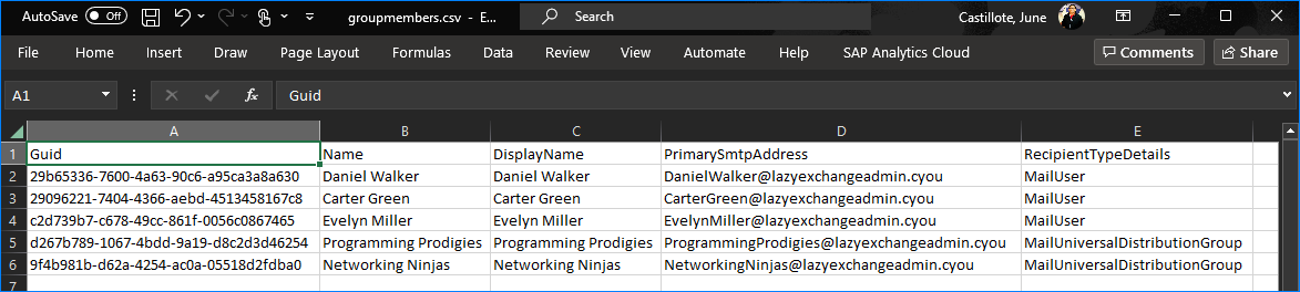 o365 distribution list