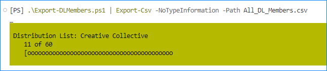 Export Office 365 Group Members to CSV