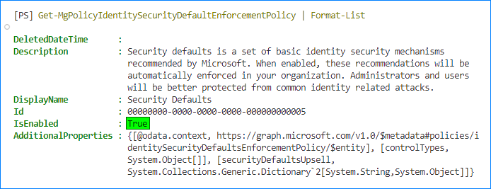 azure disable security defaults