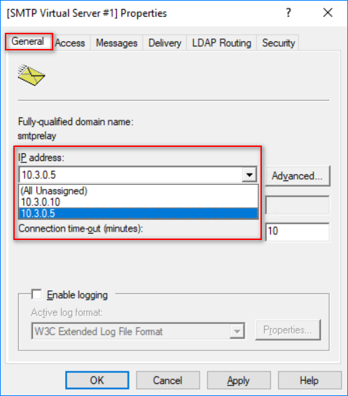 iis smtp configuration