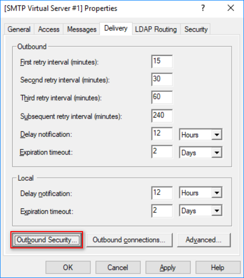 windows iis smtp relay