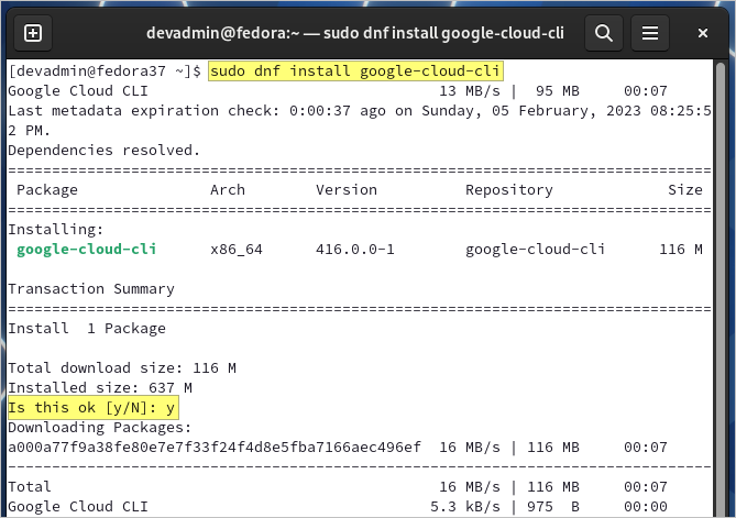 gcloud install cli on ubuntu