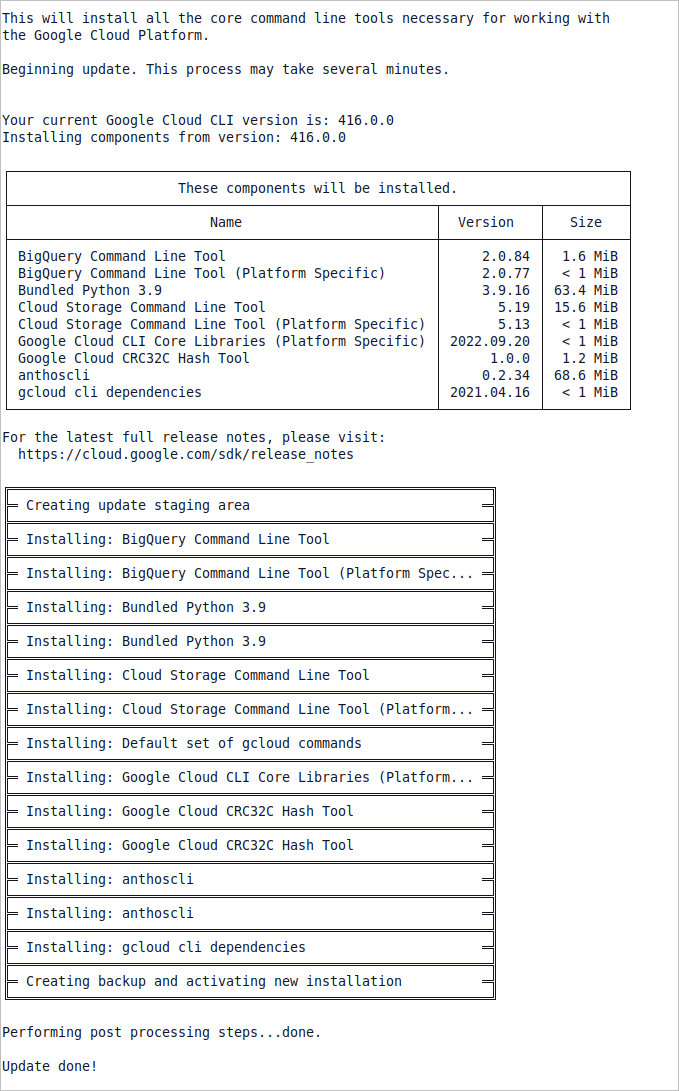 install cloud sdk