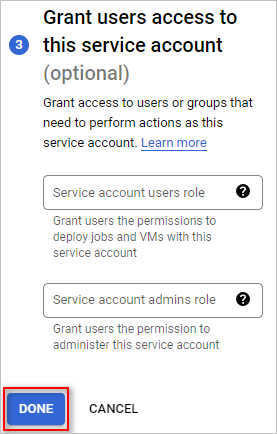 Google Cloud CLI grant access to account