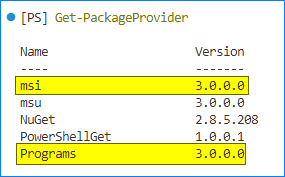generate list of installed programs windows