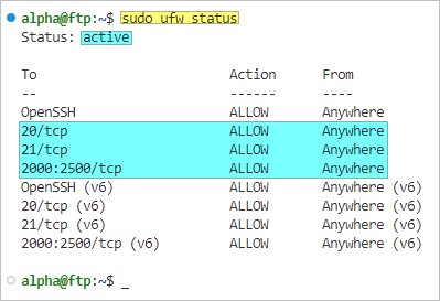 linux install ftp server ubuntu