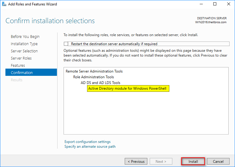 install-module activedirectory