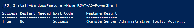 powershell active directory module