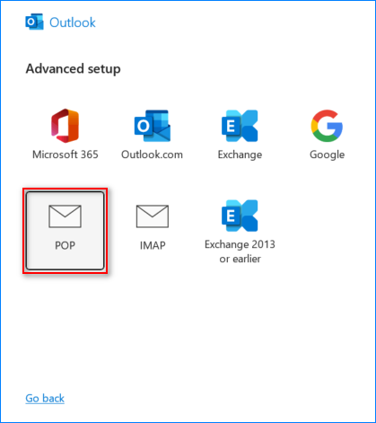gmail configuration in outlook