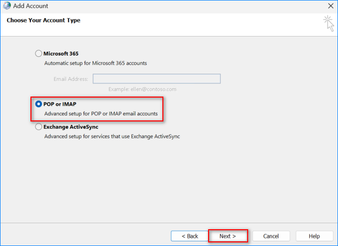 how to configure gmail in outlook imap