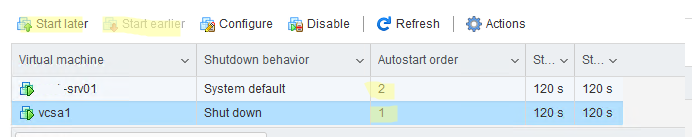 esxi auto start vm