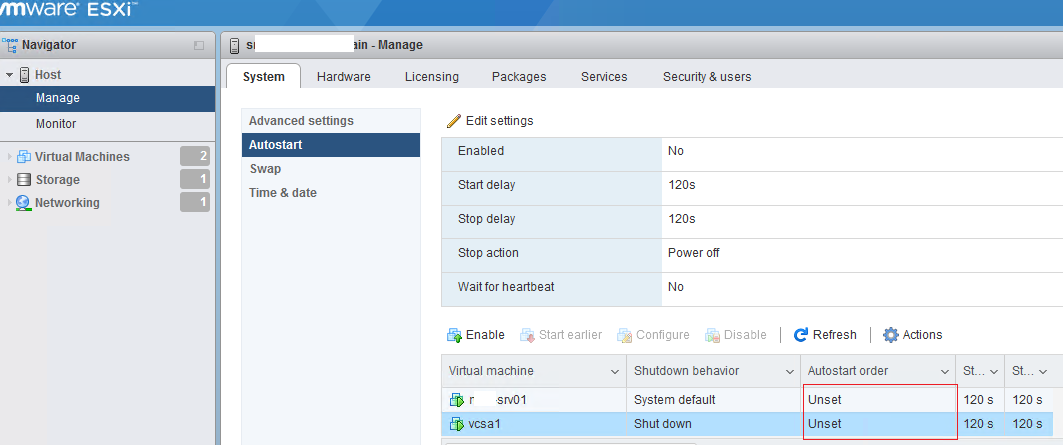 esxi autostart