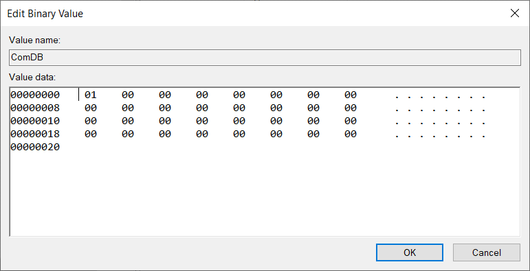 how to reset com ports