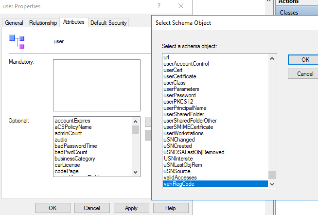 create a custom attribute in active directory