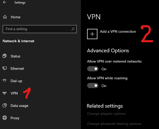 connect to domain over vpn