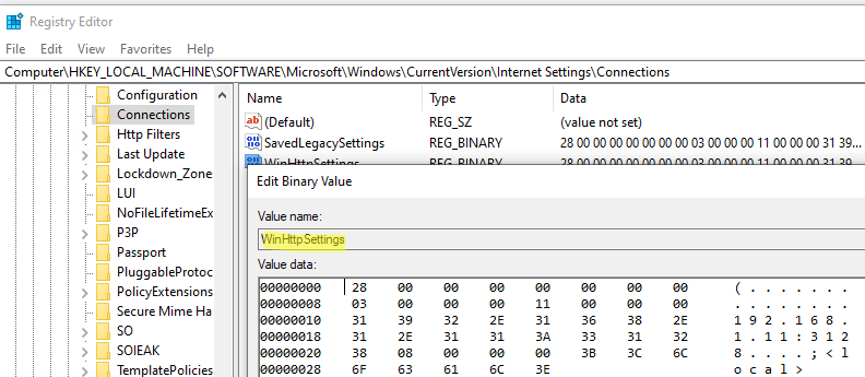 gpo system proxy settings