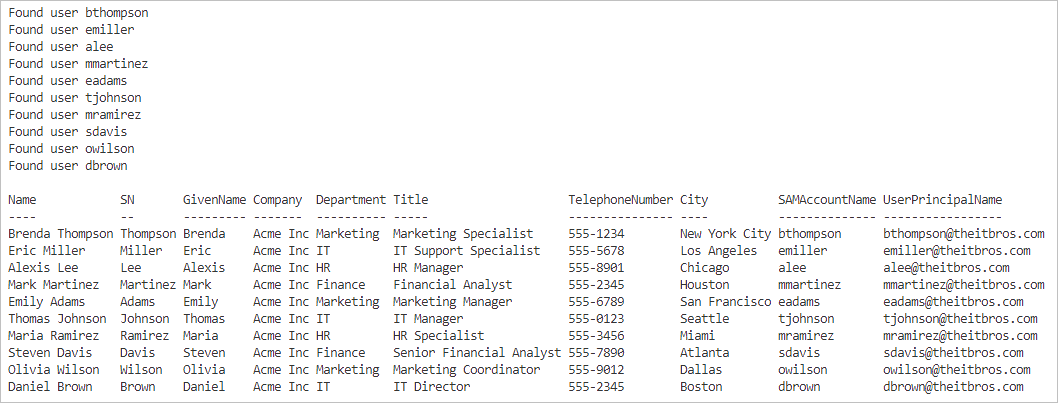 import users from csv to active directory