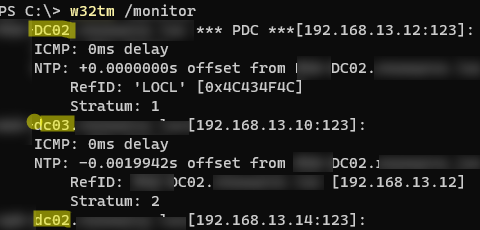 time sync with domain controller