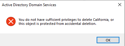 active directory protect object from accidental deletion