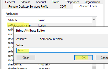 add attribute editor to active directory