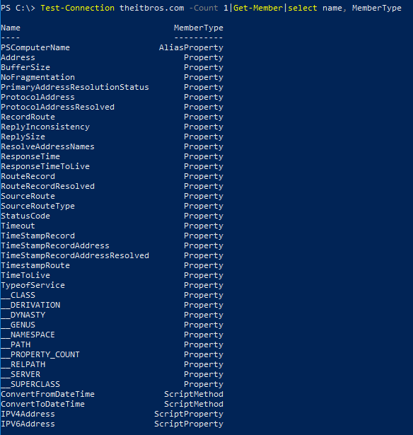 powershell test ping