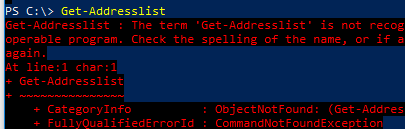 global address list powershell