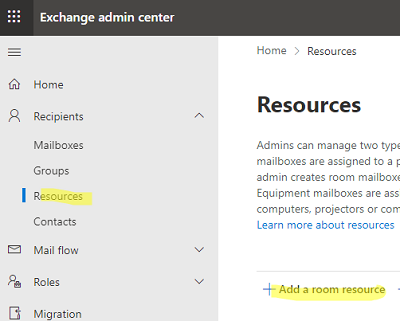 meeting room booking system office 365