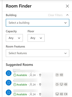 office 365 room booking system