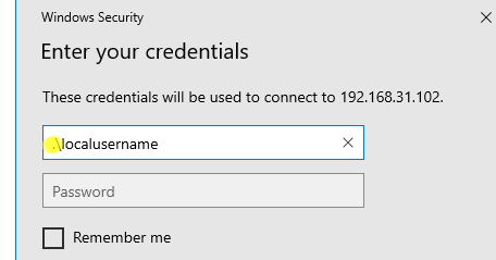 local login